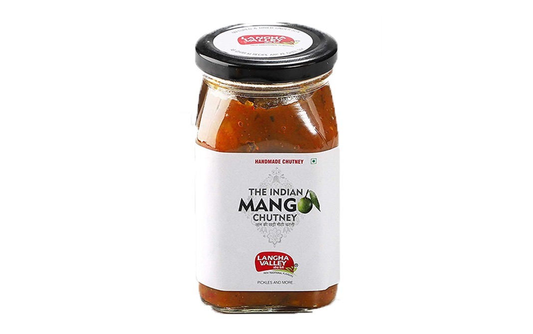 Langha Valley The Indian Mango Chutney    Glass Jar  450 grams